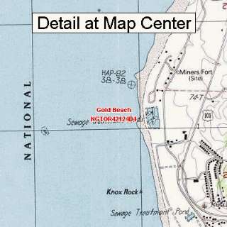 USGS Topographic Quadrangle Map   Gold Beach, Oregon (Folded 