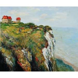  Claude Monet Cliff at Dieppe  Art Reproduction Oil 