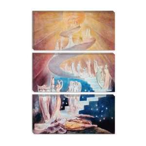  Jacobs Ladder by William Blake Canvas Painting 