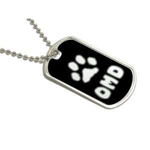  OMD Oh My Dog   Military Dog Tag Keychain Automotive