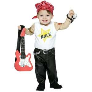 Lets Party By Rasta Imposta Future Rockstar Infant Costume / Black/Red 