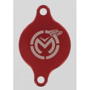   Moose Magneitc Oil Filter Cover By Zipty   Red OFC RMZ450: Automotive