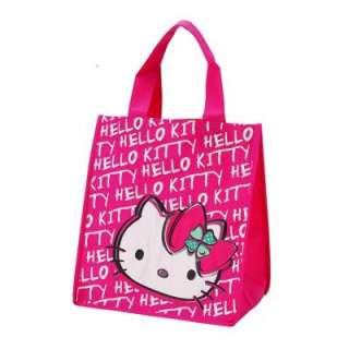 Sanrio Hello Kitty Reusable Shopping Bag : Logo(Pink)  
