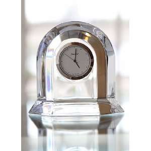   Baccarat Vega Small, Clear Clock 3in H X 3 3/8in L: Home Improvement