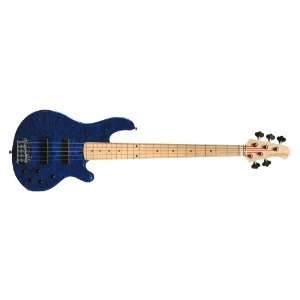   Skyline Series L5501LEMTB 5 Strings Bass Guitar, Translucent Blue