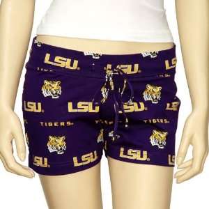  LSU Tigers Ladies Purple Tandem Shorts: Sports & Outdoors