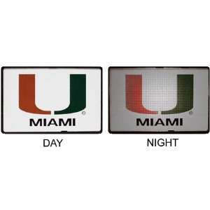  Miami Hurricanes Lighted Trailer Hitch Cover Sports 