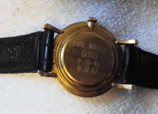 1967 Hamilton Masterpiece 14K Solid Gold Watch & Original black 