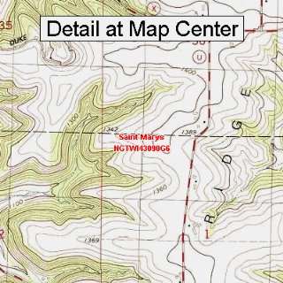  USGS Topographic Quadrangle Map   Saint Marys, Wisconsin 