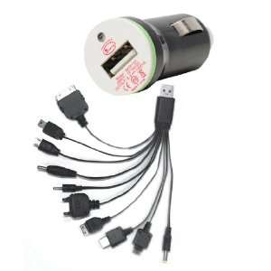 LCE(TM)Mini Car Vehicle USB Charger Adapter and 10 in 1 