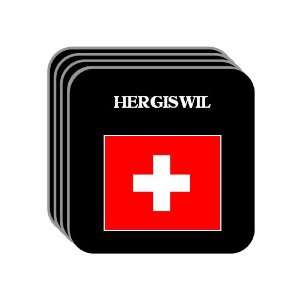Switzerland   HERGISWIL Set of 4 Mini Mousepad Coasters