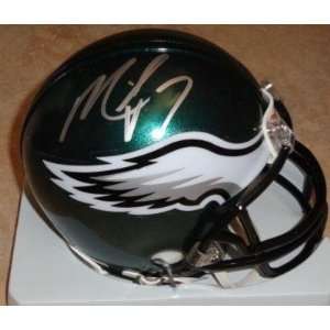  Autographed Michael Vick Mini Helmet   Autographed NFL 