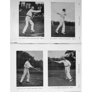   1908 Portrait Tennis Smith Doherty Hillyard Gore Sport
