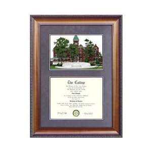  Morehouse College Suede Mat Diploma Frame with Lithograph 