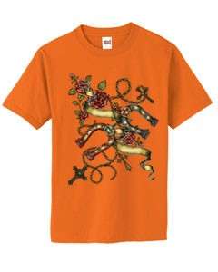 Roses Horseshoes Cross Cowgirl T Shirt S  6x  