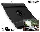 Microsoft Black Notebook Cooling Base Pad USB Contoured Cool Laptop 
