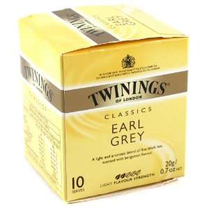 Twinings Earl Grey Classic Tea 10 Count, Pack of 12 (120 total 