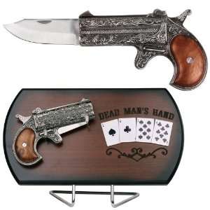  Wild Bill’s Double Barrel Derringer knife   plaque 
