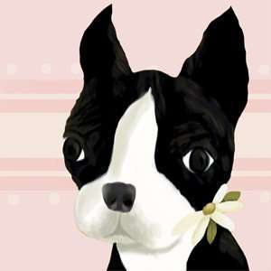  bea the boston terrier pink canvas Toys & Games