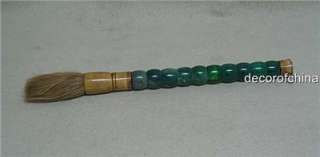 Decorative Chinese Jade Beaded Calligraphy Brush ML020  