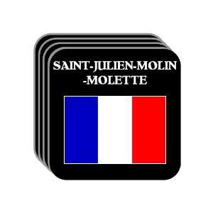 France   SAINT JULIEN MOLIN MOLETTE Set of 4 Mini Mousepad Coasters