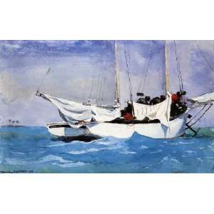  Hand Made Oil Reproduction   Winslow Homer   32 x 20 