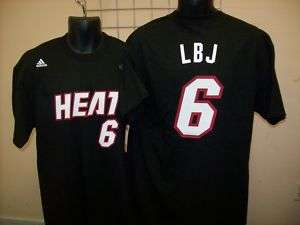 Miami Heat Lebron James LBJ Jersey T Shirt sz XL  