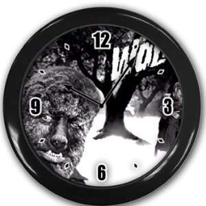  Wolfman Wall Clock Black Great Unique Gift Idea Office 
