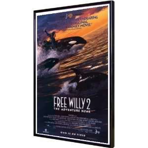   Free Willy 2 The Adventure Home 11x17 Framed Poster