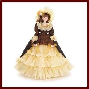  Porcelain Doll in Autumn Copper Dress New 