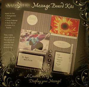   Scrapbook Them) Magnetic Dry Erase Message Board Kit, MAKES 2!  