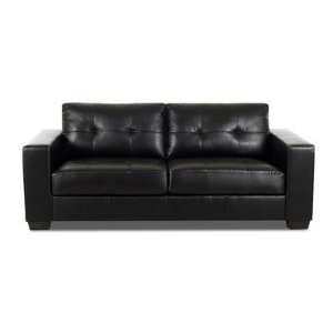  Tuxedo 2 Seat Leather Sofa