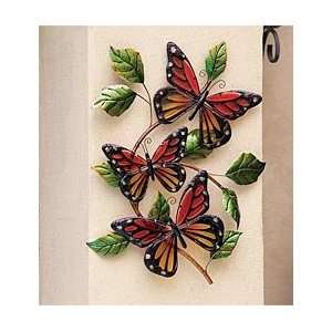  Glass Monarch Butterfly Wall Art