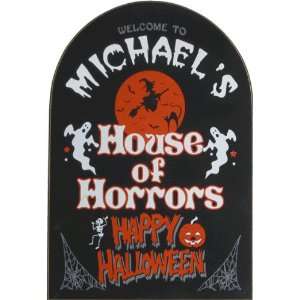  Personalized Wood Sign   House Of Horrors