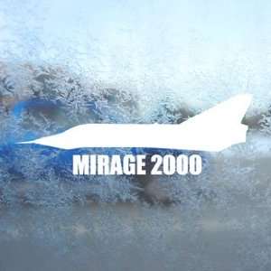  MIRAGE 2000 White Decal Military Soldier Window White 