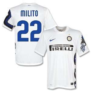    11 Inter Milan Away Jersey + Milto 22 (Fan Style): Sports & Outdoors