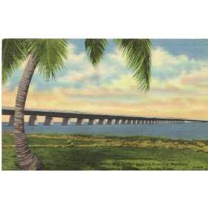   Postcard   Seven Mile Bridge   Key West Florida 