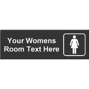  Womens Room Symbol Sign Trumpeteur Frosted, 12 x 4 