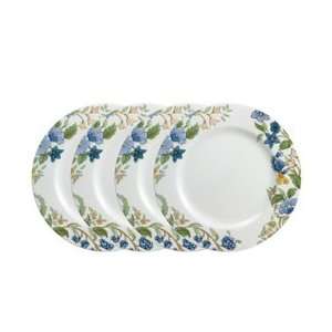 Mikasa Fantasy In Blue Dinner Plates, Set of 4: Home 