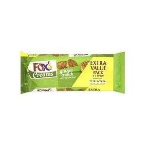 Foxs Ginger Crunch Creams Big Value Twin Pack 336 Gram   Pack of 6