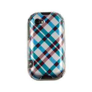   Cover Case Blue Plaid For Microsoft Kin Two: Cell Phones & Accessories