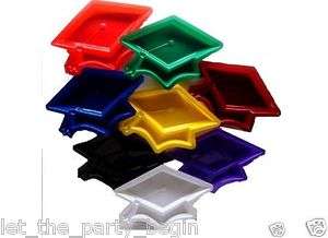 CHOICE School Color LOT of 6 GRADUATION Cap TRAYS Class of 2012 Party 