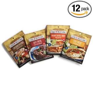 Casa Mexicana Seasoning Mixes   Variety Pack , 1 Ounce, (Pack of 12)