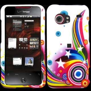 fr HTC Droid Incredible Rainbow Star Phone Case Cover N  