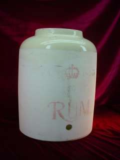 Vintage RUM Jug COOLER East India Co Corona STONEWARE Dispenser  