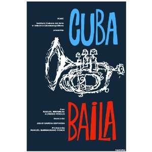  11x 14 Poster.  Cuba Baila  ICAIC Poster. Decor with 