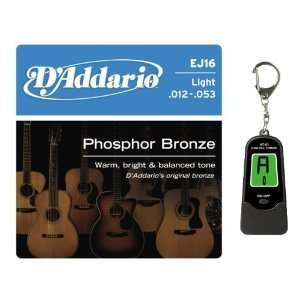  DAddario EJ16 Phosphor Bronze Light Acoustic Guitar 