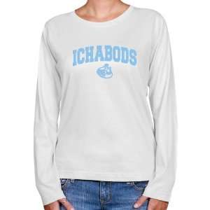 NCAA Washburn Ichabods Ladies White Logo Arch Long Sleeve Classic Fit 