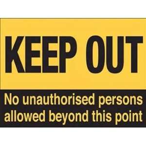 Keep Out Metal Sign: Novelty Decor Wall Accent:  Home 