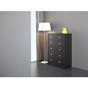  Dallas 5 Drawer Chest in Coffee